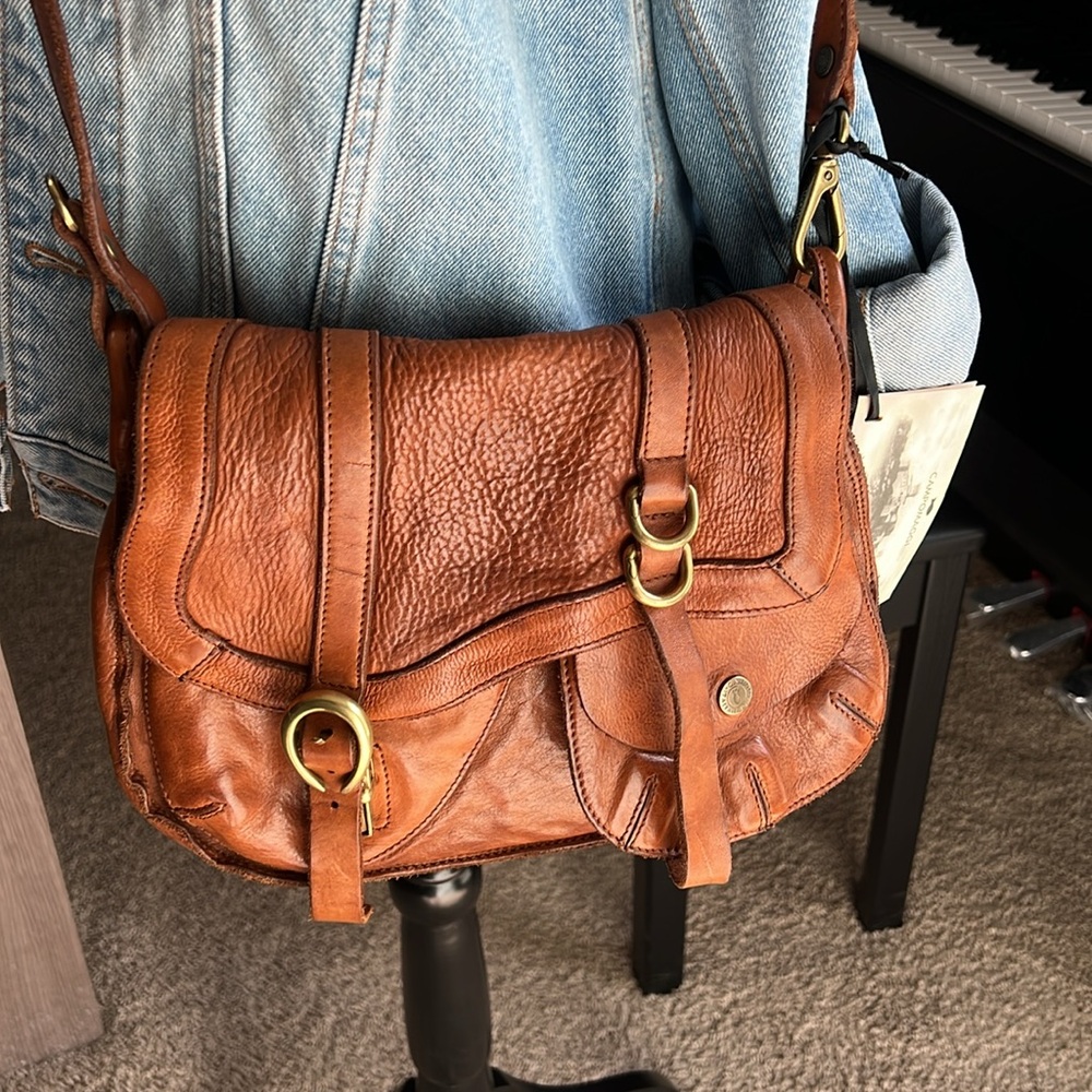 Campomaggi Brown Leather Shoulder Bag - Picture 3 of 9